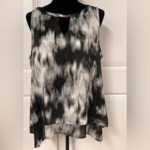 New York & Company Abstract Sleeveless Blouse